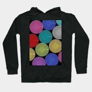 colourful circular design Hoodie